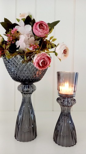 Kerzenhalter glas h10 5cm - kerzenhalter, h10,5cm