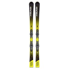 Head Alpin Ski Supershape e-Speed SW SF + Bindung PRD 12 GW schwarz gelb! 163cm