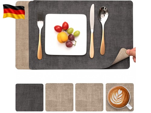 Tischsets abwaschbar leder und - tischsets,