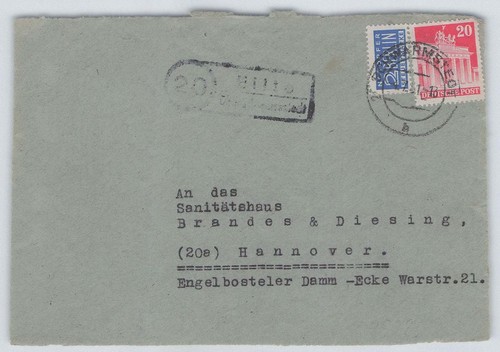 Bizone landpoststempel - bizone,
