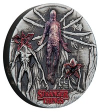 Tuvalu 2 $  2026  STRANGER THINGS Villains 2  Oz Silber 9999 Color Antik Finish