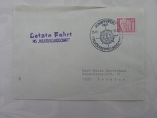 DDR Brief Beleg letzte Fahrt