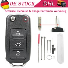 3 Tasten Ersatz Klappschlüssel Gehäuse + Werkzeug für VW Skoda Seat Polo Golf