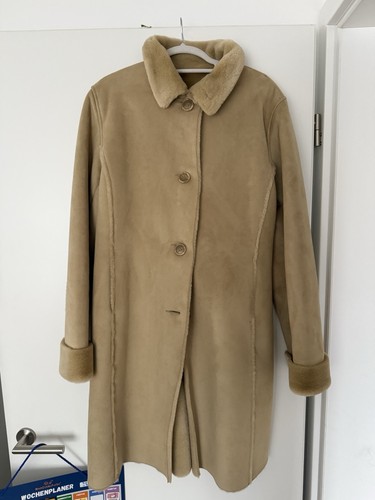 Mantel wildleder pelz - pelz, beige