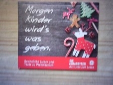 CD: Morgen Kinder wird´s was geben. Lieder + Texte zu Weihnachten