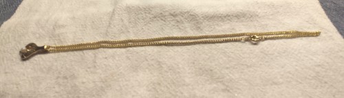 Goldfarbige halskette mit - goldfarbige,