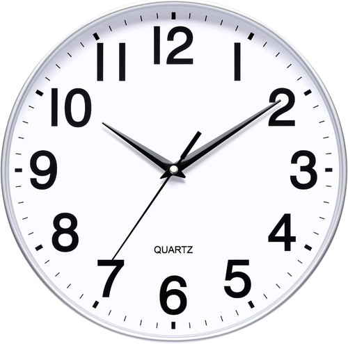 Silberne wanduhr 5 - wanduhr,, cm