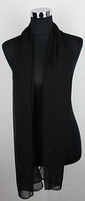 NEU Schal Stola Tuch Chiffon 22 Farben Seidig Unifarben Edel Schlicht