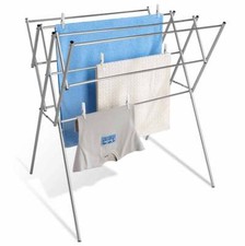 MAXIMEX Teleskop Edelstahl Wäsche Trockner Klappbar Kleider Ständer ausziehbar