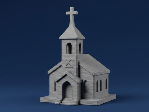 Mini kirche dekoratives modell - mini-kirche,