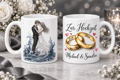 Personalisierte hochzeitstasse - personalisierte,