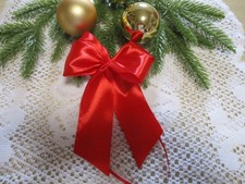 10  Deko Schleifen -rot    - Weihnachtsschleifen   Adventskranz  Geschenk