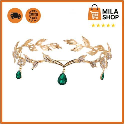 Elfen krone gold strass - elfen,