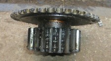 alte Welle ✨ Zahnräder Maschinenrad Zahnrad STAHL Riemenscheibe doppelt ca.6 kg