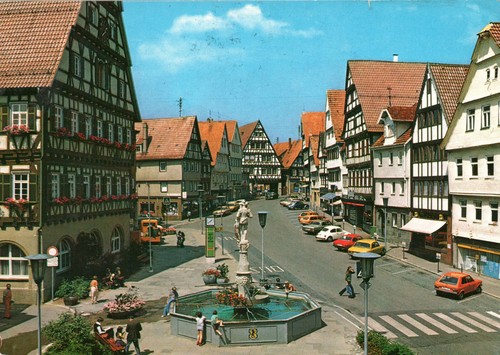 Leonberg marktplatz - ak, leonberg,