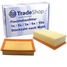 1x/2x/3x/5x/10x Flachfaltenfilter für Kärcher Festool Flex Ventos Staubsauger