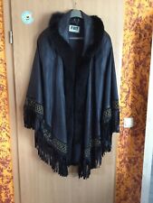 ♥️ Naturleder  Poncho