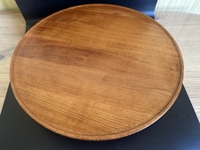 Dreeplatte Teak Servier Platte Massiv Denish Holz Teller 34cm