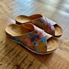 THINK Sandaletten Pantoletten KOAK lightbrown Gr. 40