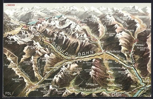 Albulabahn mit umgebung aus - albulabahn,