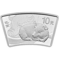 10 Yuan Lunar Pig Schwein