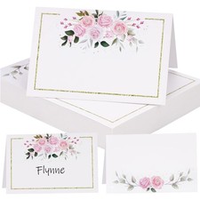 50 Blanko Tischkarten für