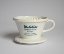 Melitta Nr. 101 Kaffee Schnell-Filter 2-3 Tassen 8 Loch Deutsches Reichs Patent