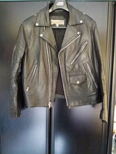 ECHT LEDER BIKER JACKE GR. M