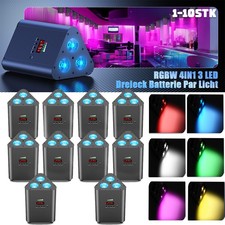 10X 120W Akku 3 LED Par DMX