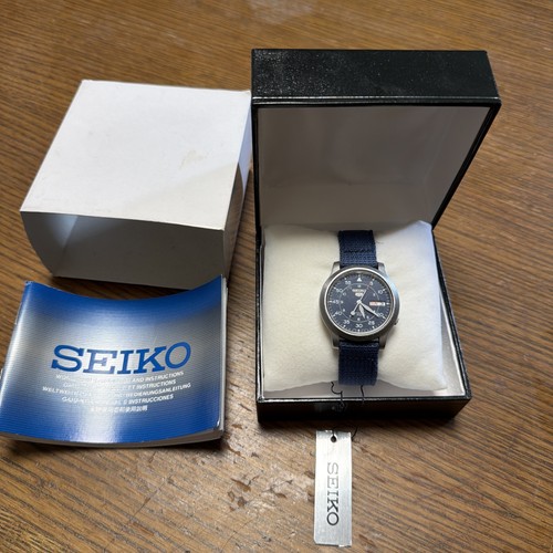 Seiko military blue dial - military,