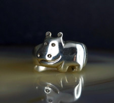 Ring Silber 925 Nilpferd 17,2 mm plastisch - putzig & bezaubernd