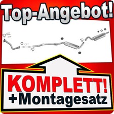 Auspuff für AUDI 80 (B3) 1.4 1.6 1.8 für Fahrzeuge mit Kat Auspuffanlage
