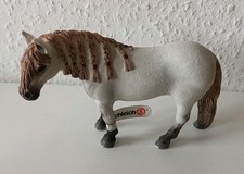 Schleich Pferd mit Geflochtener Mähne Weiß Stute 73508 mit Fähnchen