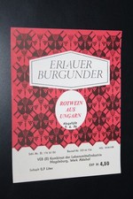 Rotwein Etikett Erlauer