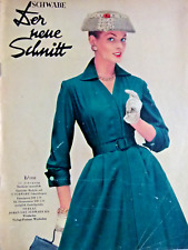altes Modeheft Der Neue Schnitt von  1958 + Schnittmuster, tolle Röcke, Karneval