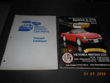 2 alte Triumph Ersatzteil - Teile - Kataloge Spitfire GT6 etc.