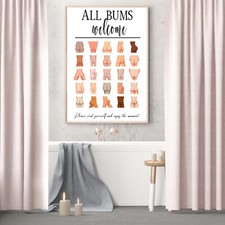 All bums welcome print - all,