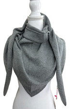 Zwillingsherz 100%Cashmere Kaschmir grau Dreieckstuch Schal