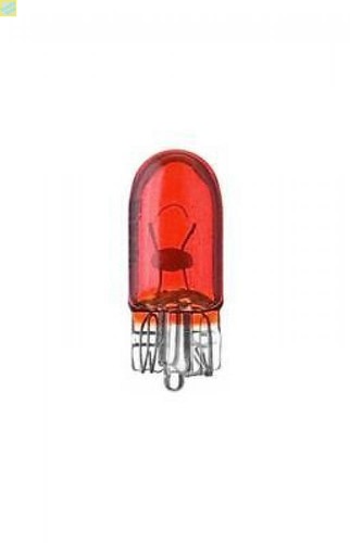 Glassockel birne rot - w5w, 12v