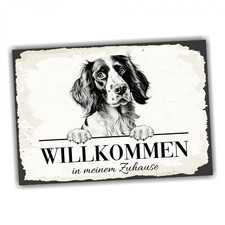 Hundeschild Willkommen Zuhause