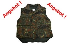 BW Ranger Weste, Steppweste, Jagdweste, Anglerweste gefüttert, flecktarn