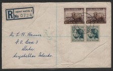 Seychelles Incoming MailPoint Natal SOuth Africa via Mombasa Kenya