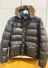 Moncler Herren-Daunenjacke, Schwarz, Größe 5 (XL).