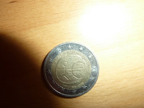 Euro münze mit fehlprägung - euro,