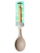 WENKO Kochlöffel Küchenhelfer Holz Silikon Grau Modern