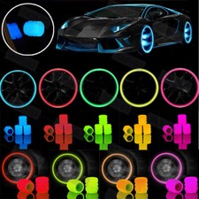 4-16 X Leuchtende Reifen Ventilkappen Auto Fahrzeug Rad Streich Staubabdeckung