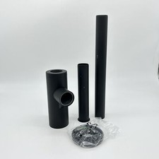 KIRCHHOFF Design Siphon, Matt Schwarzer Abfluss, Ablaufgarnitur für Waschbecken 