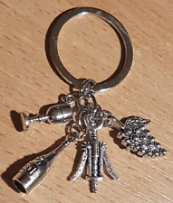 Geschenk Schlüsselanhänger f. Wein-Liebhaber Karabiner f. Schlüsselbund Rucksack