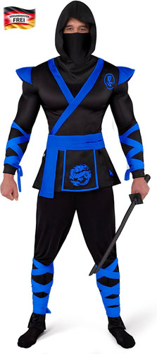 Ninja kostüm herren halloween - kostüm,