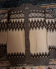 echte Norweger Strickjacke für Herren Gr.52 vintage groß und gemütlich